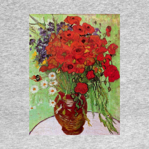 Red Poppies and Daisies by Vincent van Gogh by MasterpieceCafe